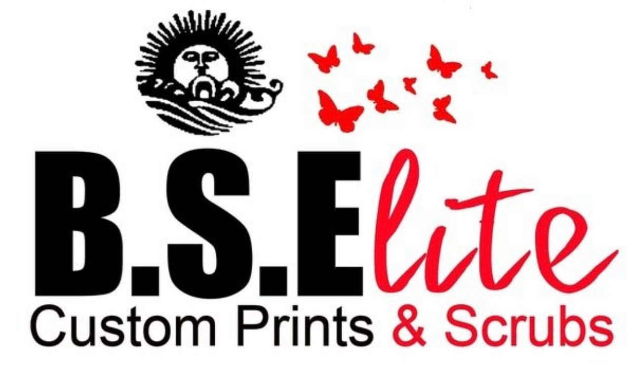 BSElite Custom Prints & Scrubs Logo