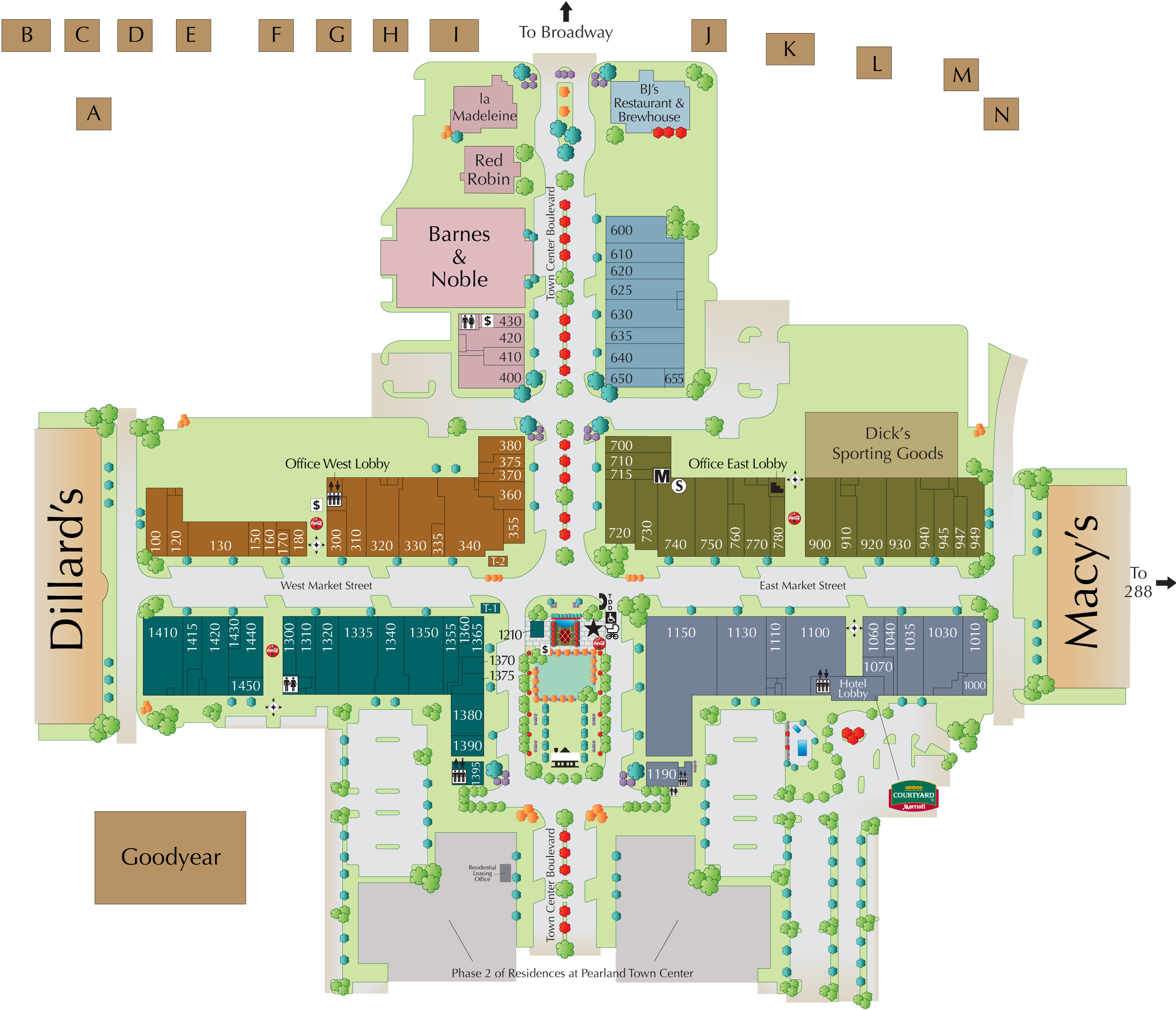 Galleria Mall Map