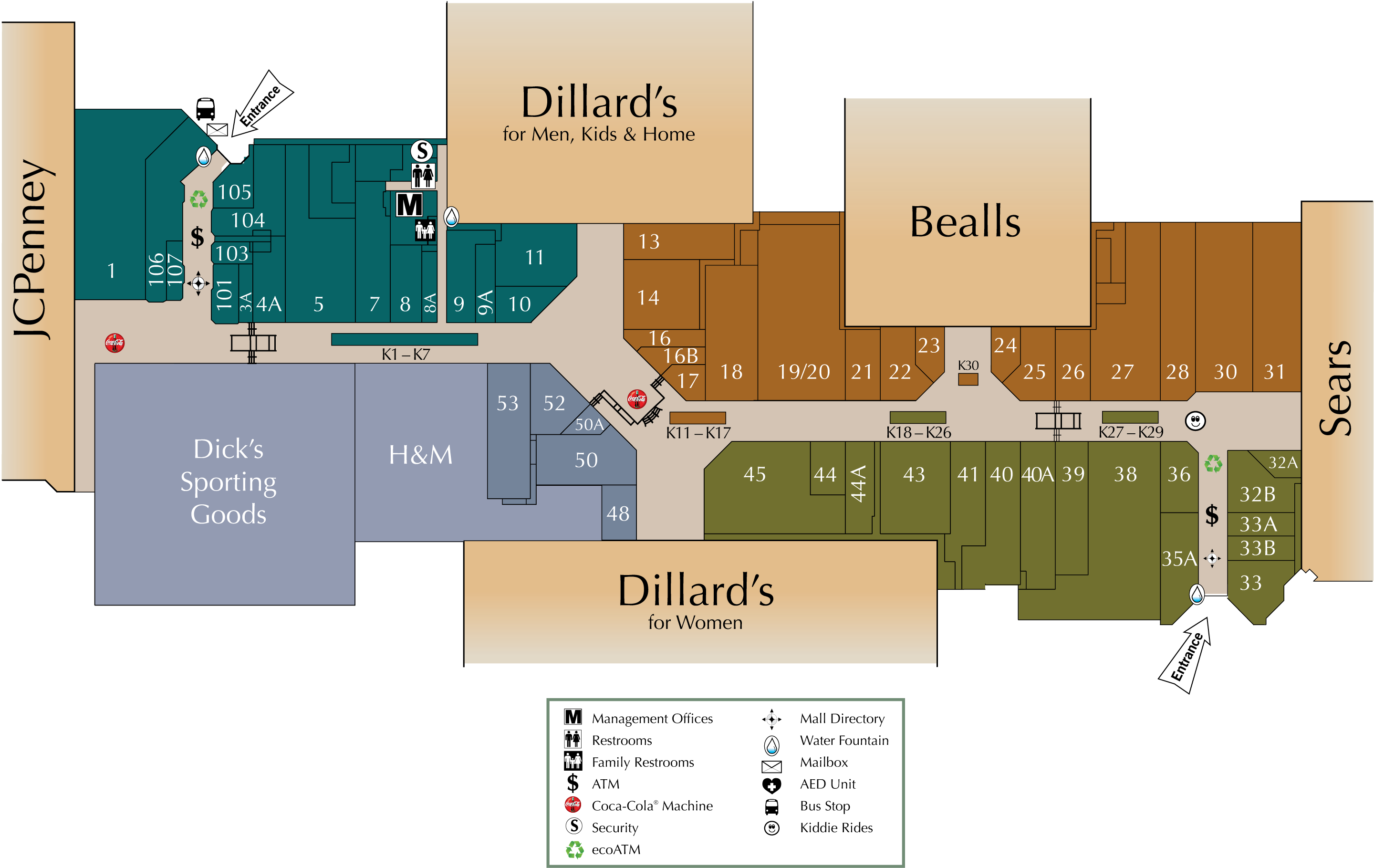 Mall Directory | Richland Mall