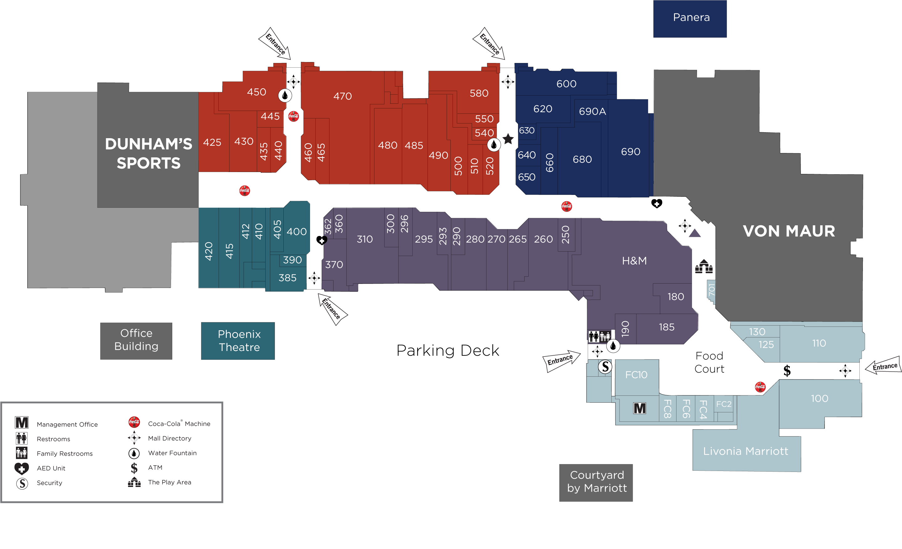 North Grand Mall - Mall Map
