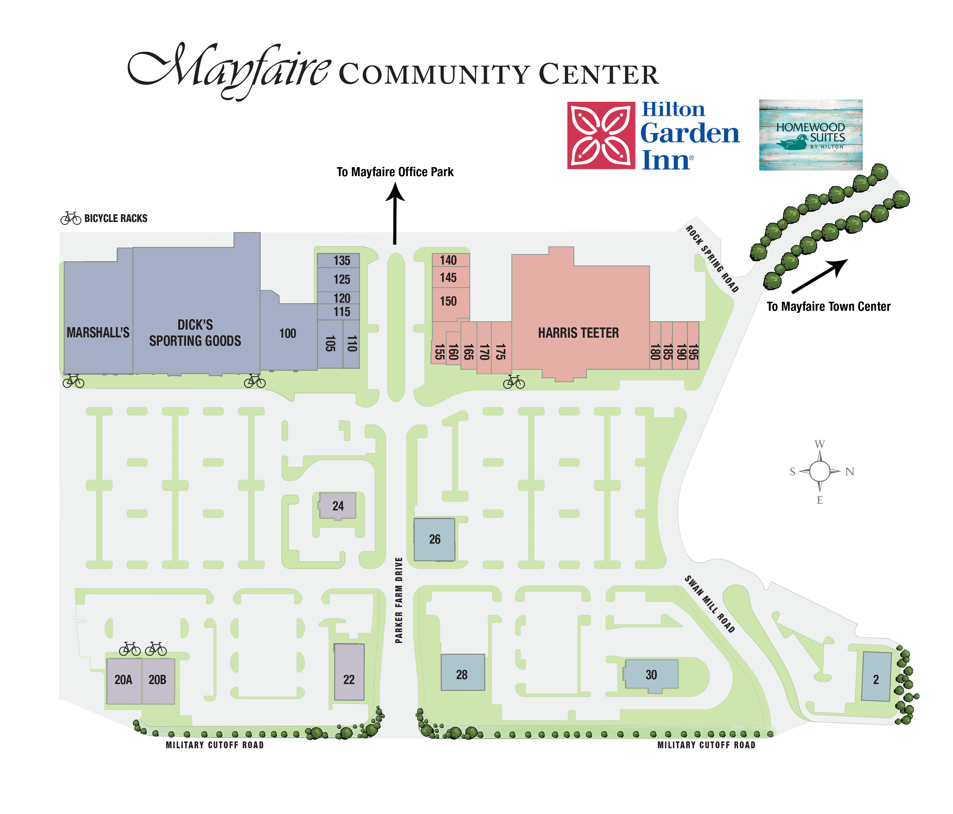 Mayfaire Community Center directory map