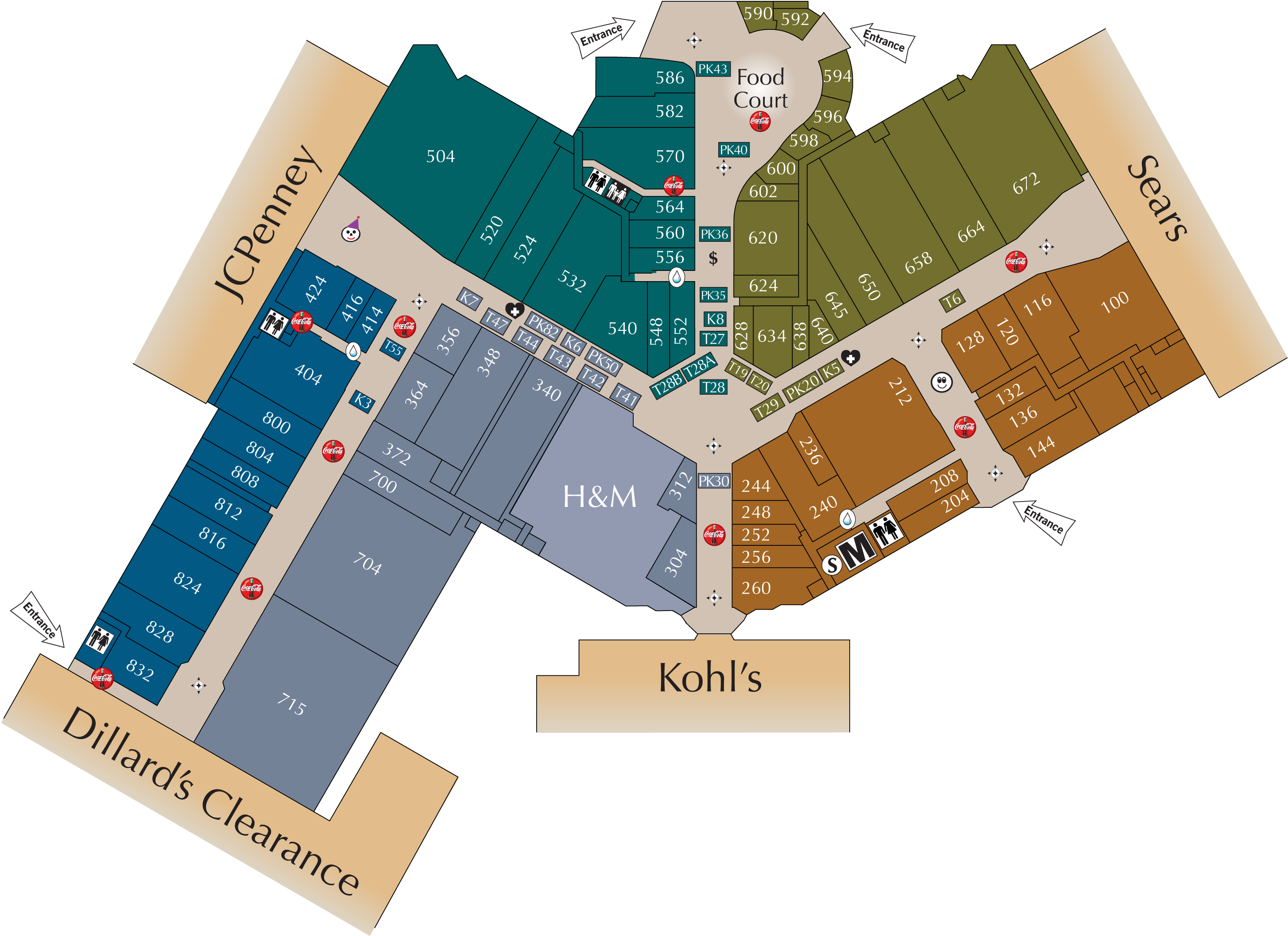 Mall Of The Bluffs Map
