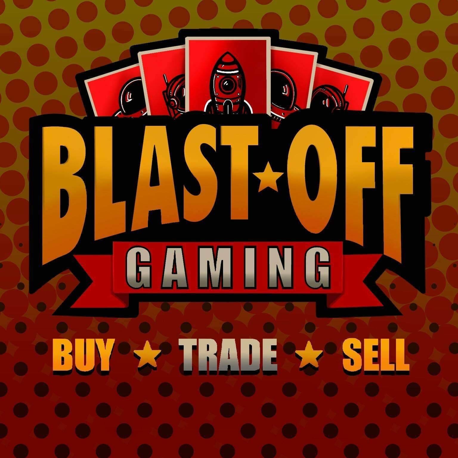 Blast off Gaming Store Logo