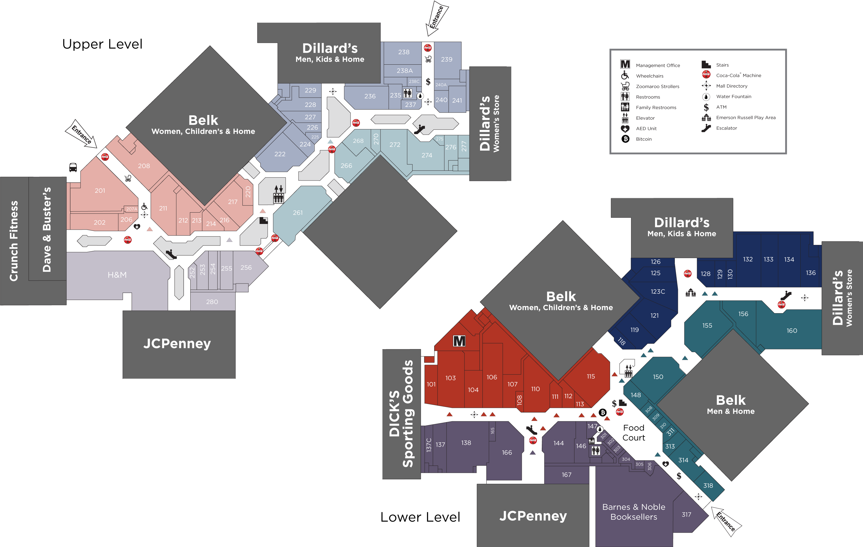 View Directory Map - Eastern Hills Mall