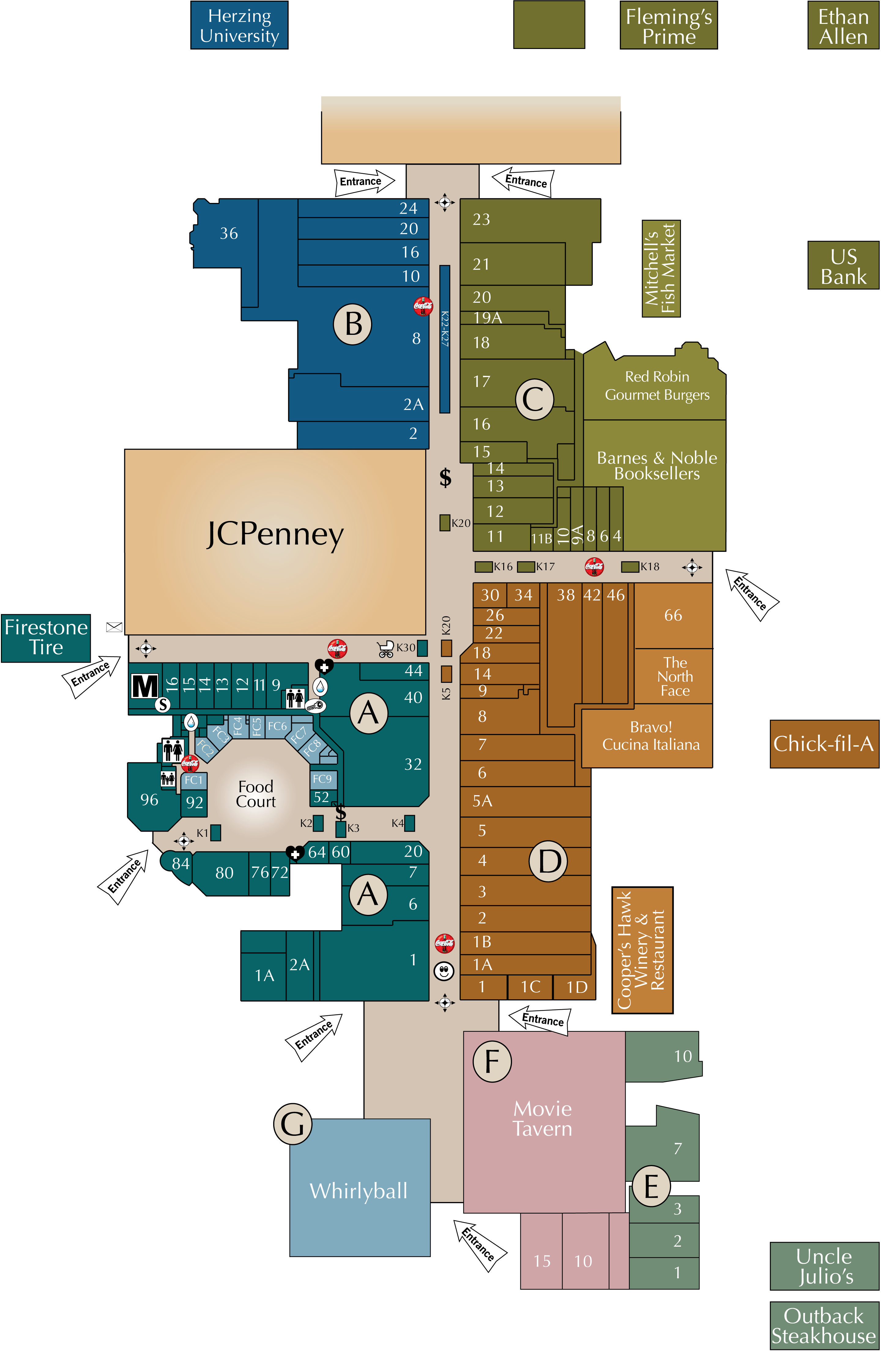Mall Directory | Brookfield Square