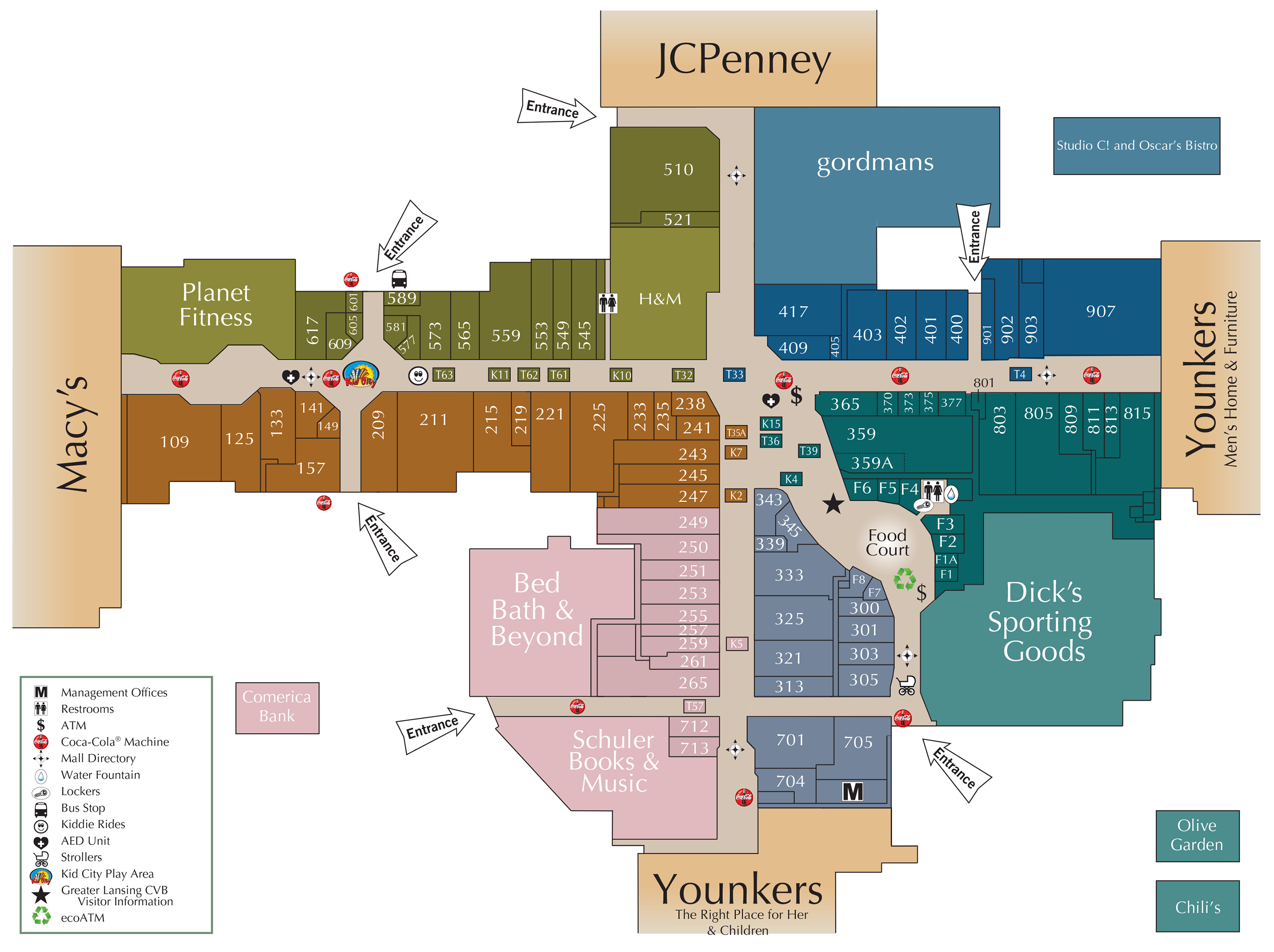 Mall Directory | Meridian Mall