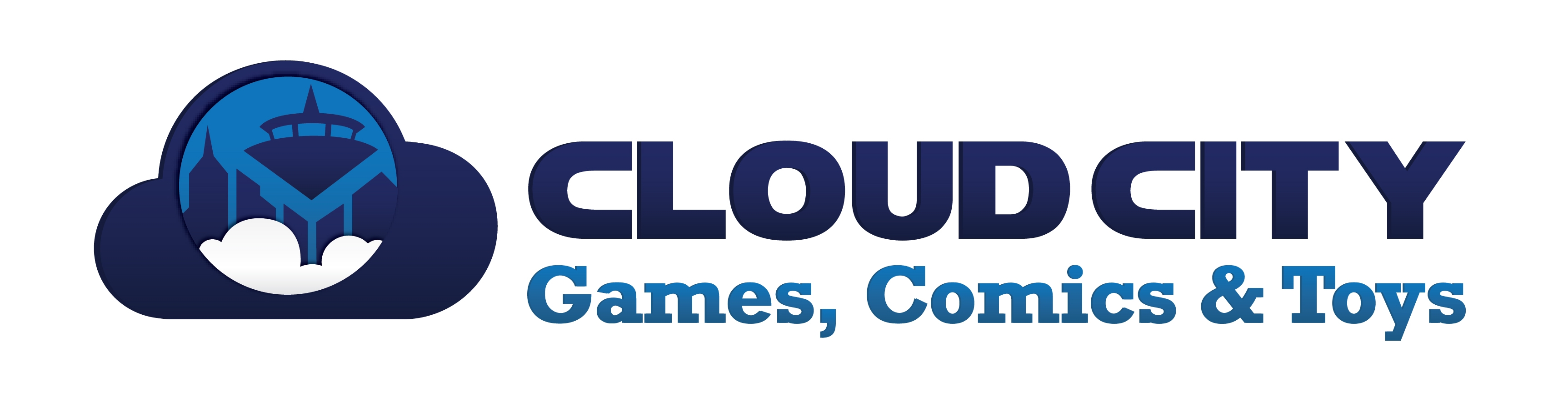 cloud city games comics and toys logo